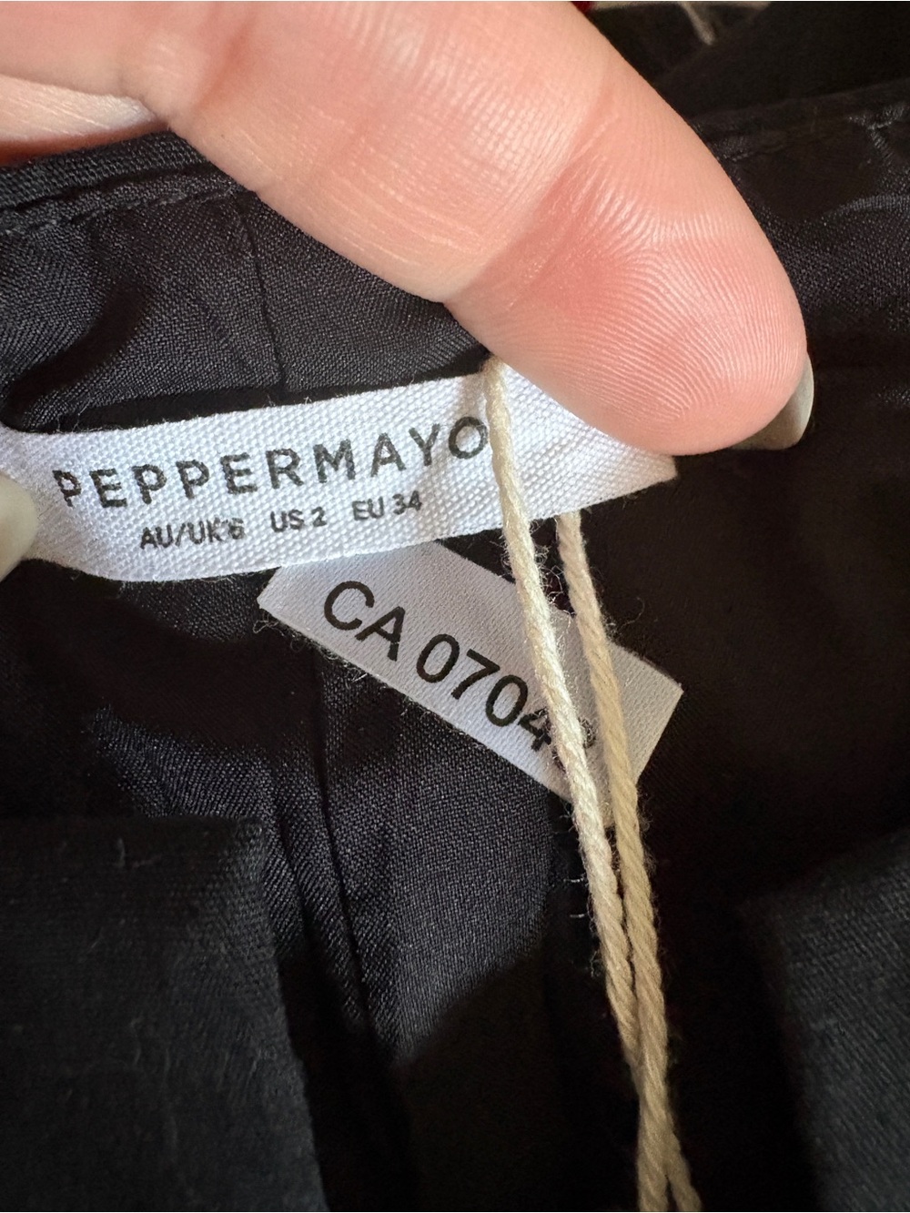 NWT Peppermayo Tie Front Mini Dress Size 2 - Picture 8 of 8